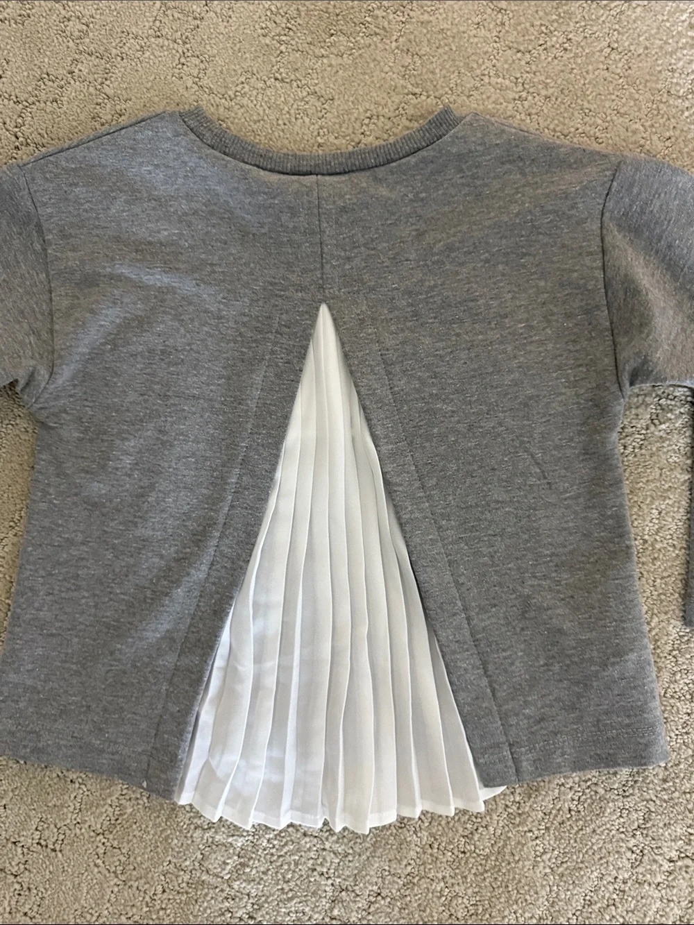 Mayoral Gray Top with Pink Plaid Leggings Dressy Set- Brand New!